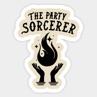 Sorcerer Dungeons and Dragons Team Party Sticker